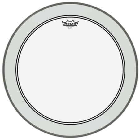 Remo P3-1322-C2 Powerstroke 3 Clear pelle battente trasparente per cassa da 22