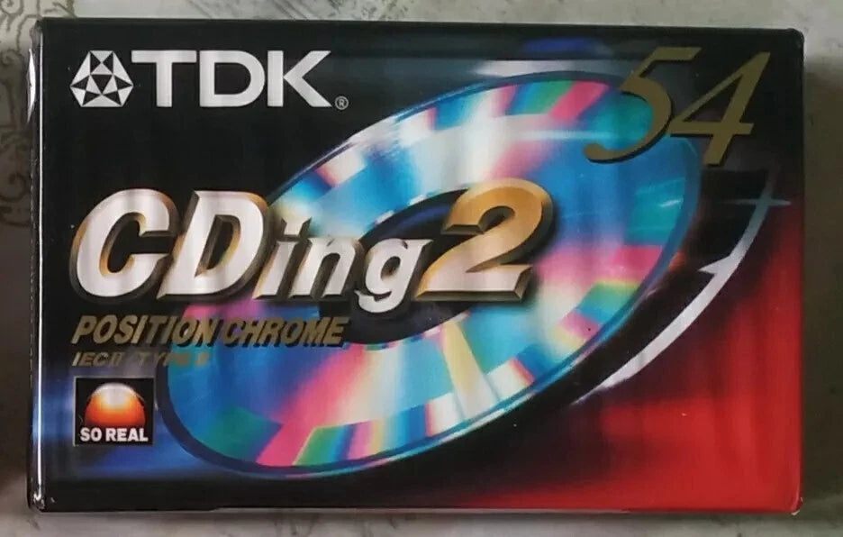tdk cding2 54 position crhome musicasetta