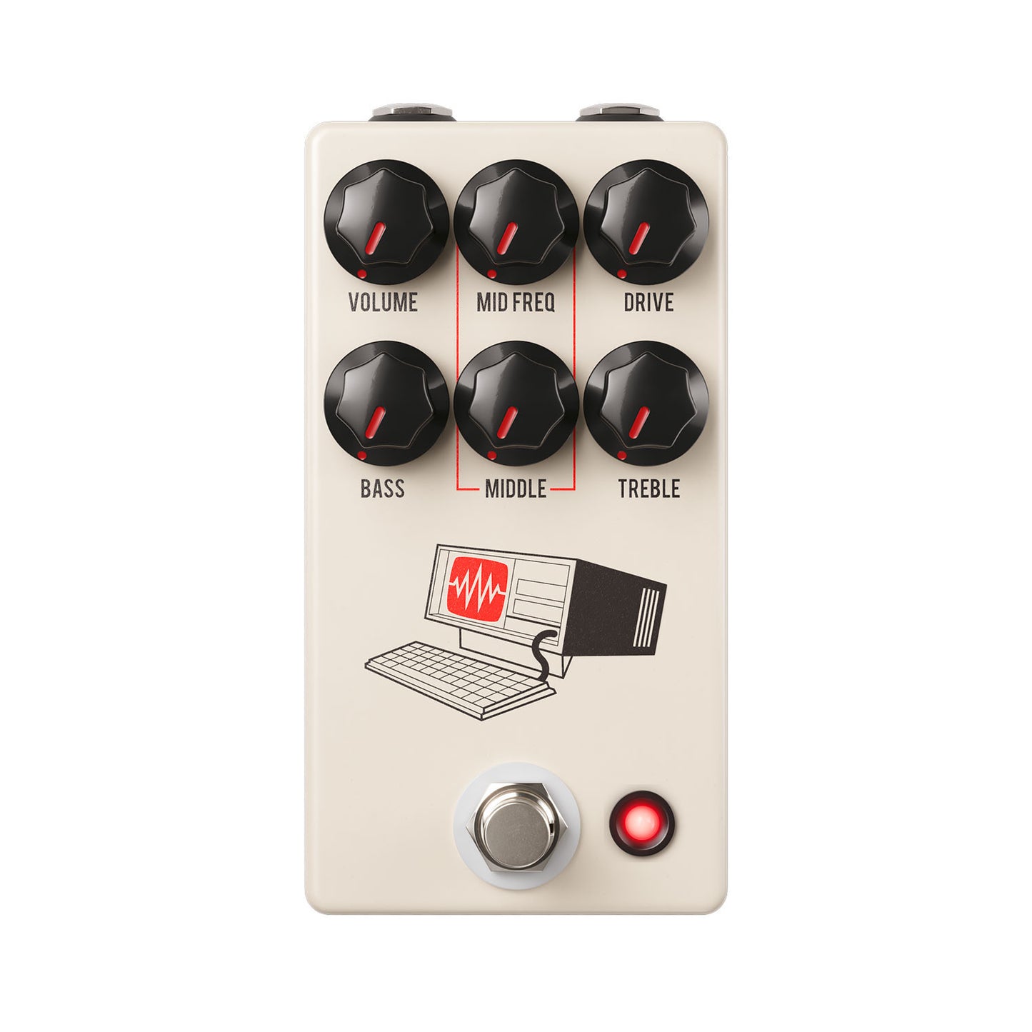 JHS Pedals Hard Drive Modern Distortion Pedal, Tan