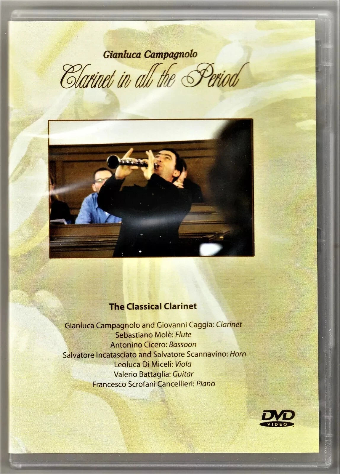 GIANLUCA CAMPAGNOLO CONCERTI CLARINETTO CLARINET IN ALL THE PERIOD DVD NUOVO
