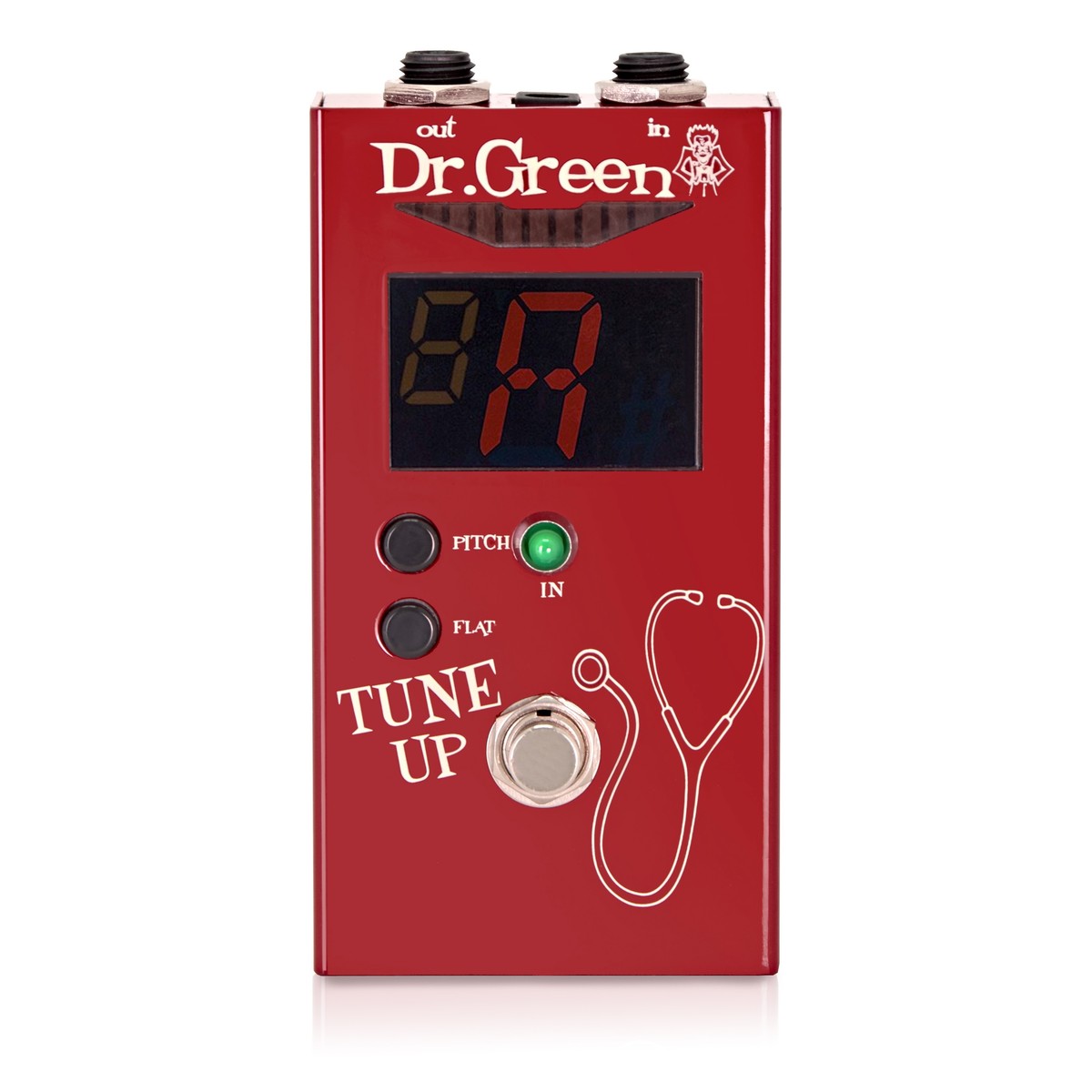 Dr Green Tune Up Guitar Tuner Pedal per chitarra e basso