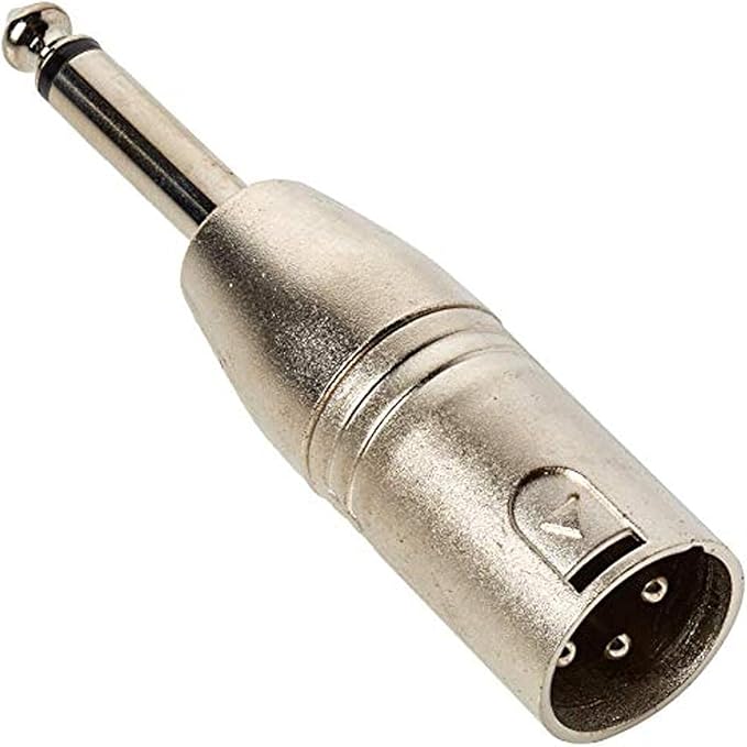 Proel AT300 - Adattatore Audio in metallo XLR 3 poli a jack mono 6.3 mm, maschio