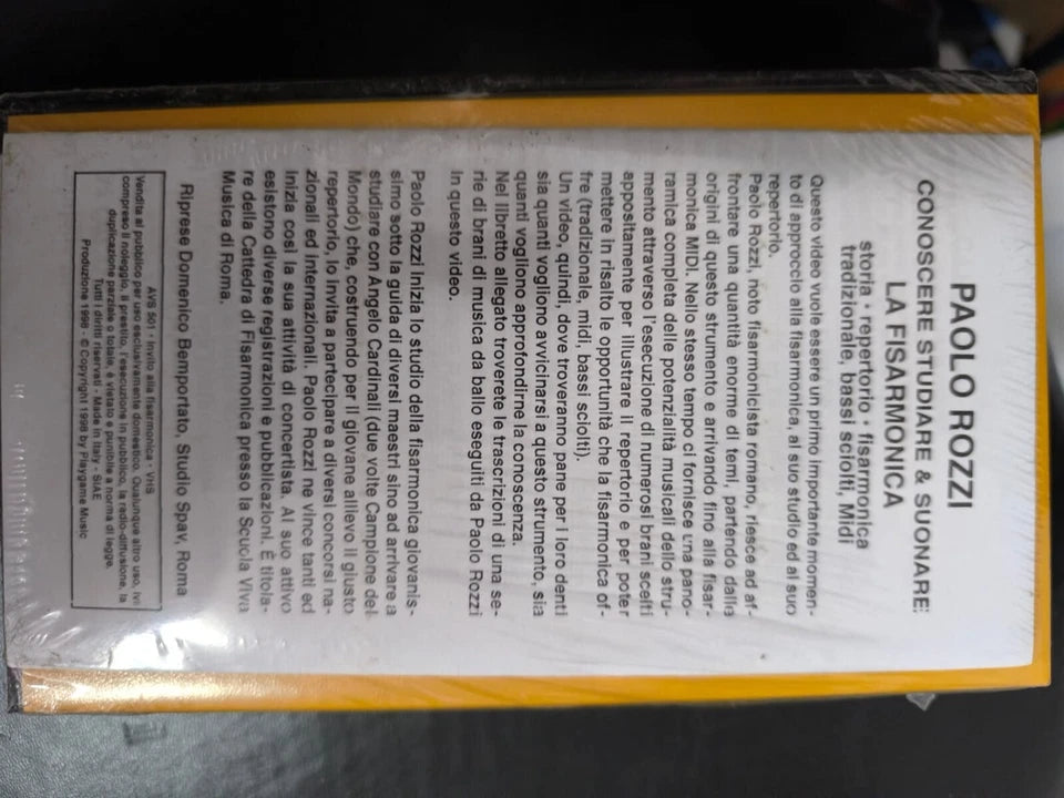 paolo rozzi conoscere e studiare la fisarmonica vhs