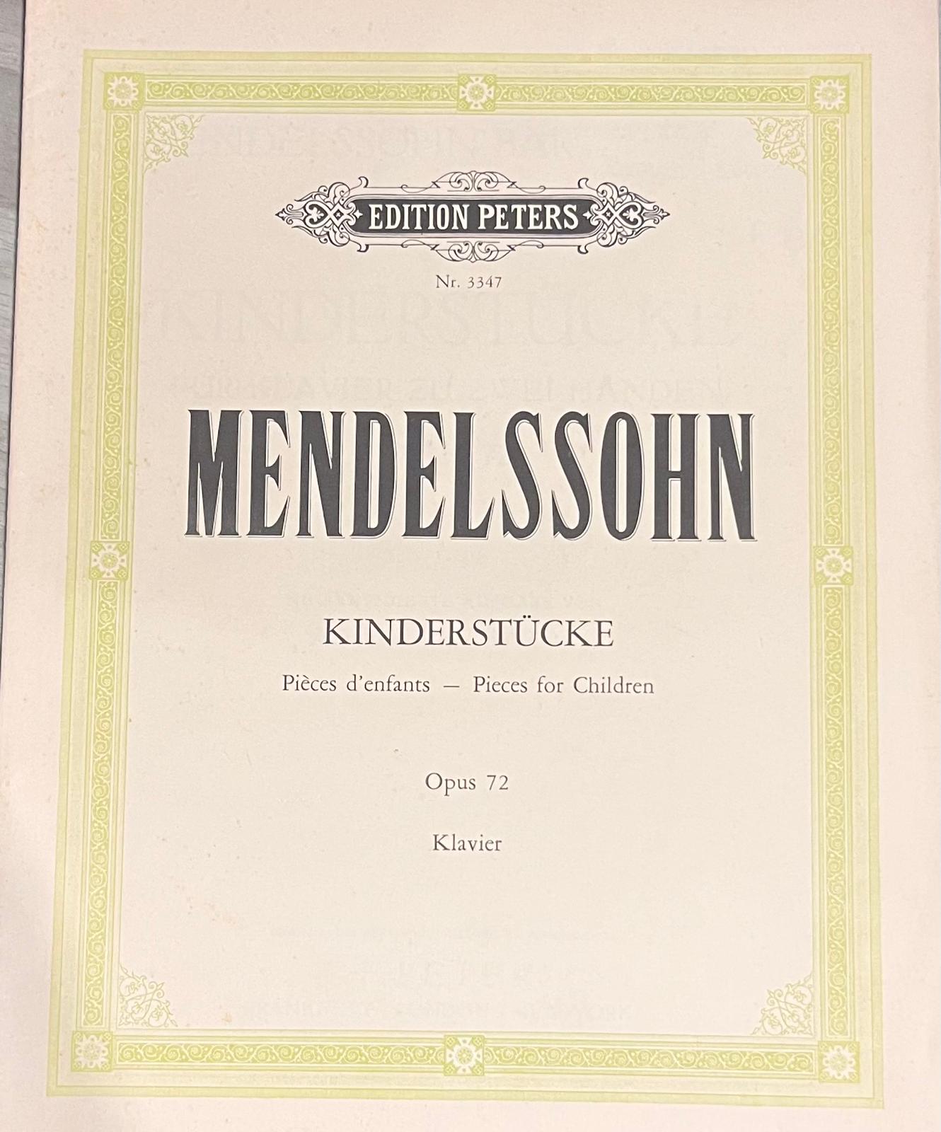 Mendelssohn - Kinderstucke - Klavier