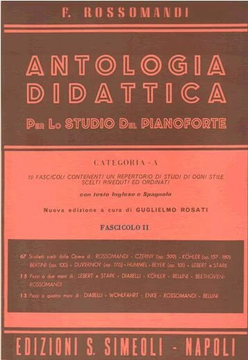 Antologia Didattica - Per lo studio del pianoforte - Fascicolo 2 - F. Rossomandi