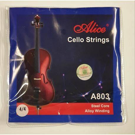 ALICE A803 - MUTA DI CORDE PER VIOLONCELLO 4/4