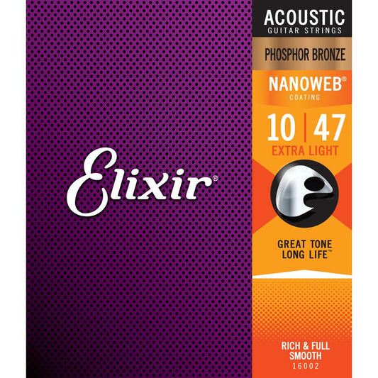 CORDE ELIXIR 16002 Acoustic Phosphor Bronze NANOWEB 010-047