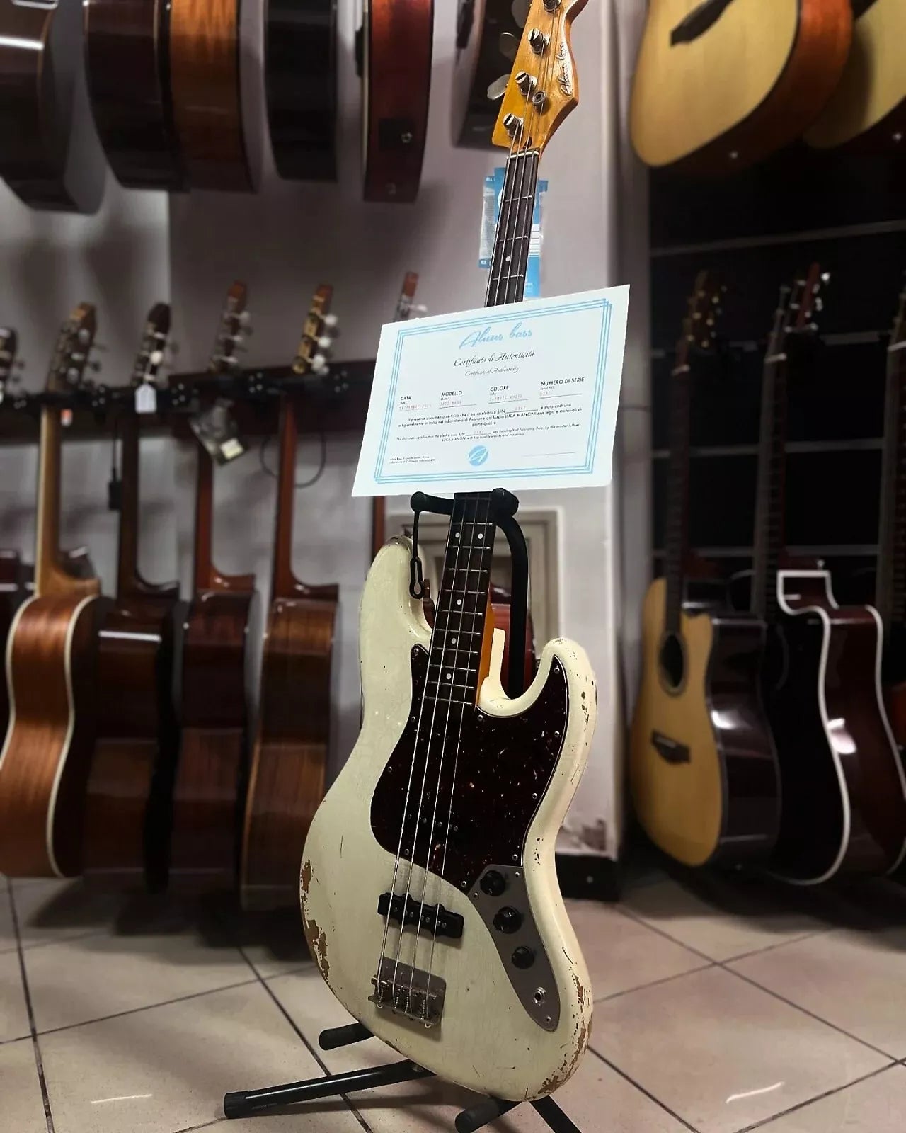 ALNUS JAZZ BASS 4 CORDE RELIC