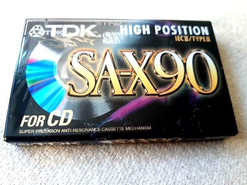 TDK SA-X 90 - CASSETTE TAPE BLANK High Position SA-X90EB