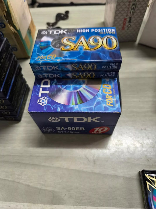 Vintage Audio Cassette TDK SA-90 TYPE II nuovo sigillato