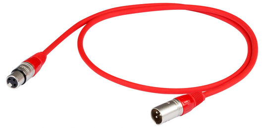 PROEL STAGE275LU5RD - cavo audio bilanciato XLR3F+XLR3MV mt.5 rosso