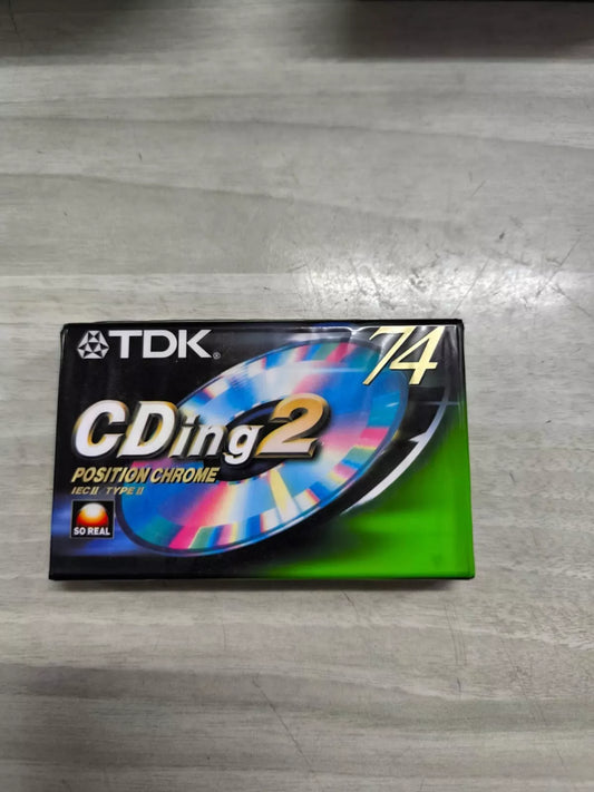 TDK CD ING 2 vergine Cassetta position Chrome 74 Minuti