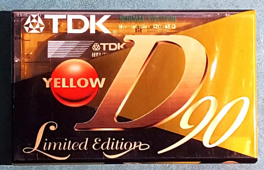 TDK YELLOW D90 LIMITED EDITION - 1 x K7 TYPE I - HIGH END vergine