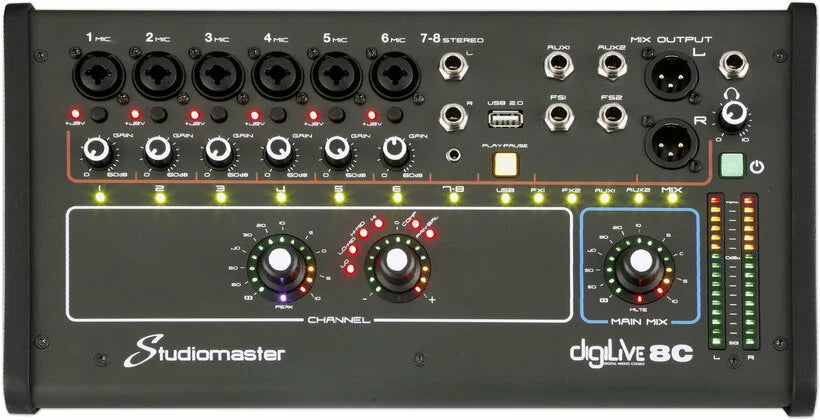 STUDIOMASTER Digilive8c mixer digitale 8 canali