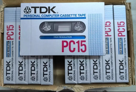 Cassetta TDK PC 15 Computer Cassette Tape 1984 - Nuova Vergine Sigillata