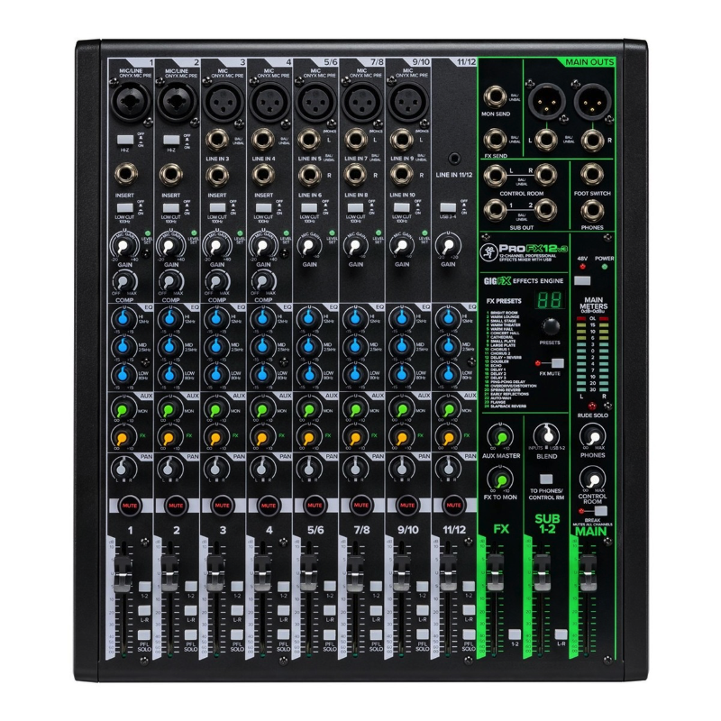 Mackie ProFX12v3 Mixer 12 Canali con Effetti Professionali USB