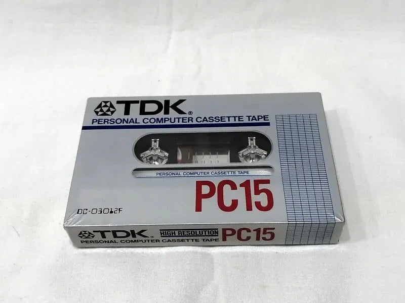 TDK DATE STORAGE COMPUTER TAPE PC15 TDK CASSETTE VINTAGE SEALED ANNI 70 MADE IN