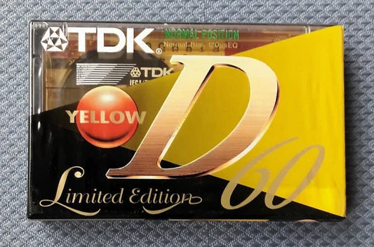 TDK d-60YEA limited edition yellow musicassetta