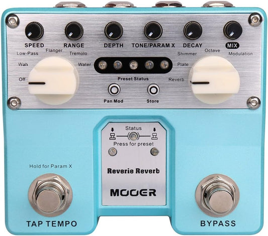 Mooer Reverie Reverb Pedale Reverbero Multieffetto