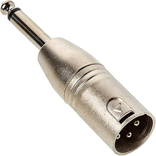 Proel AT300 - Adattatore Audio in metallo XLR 3 poli a jack mono 6.3 mm, maschio