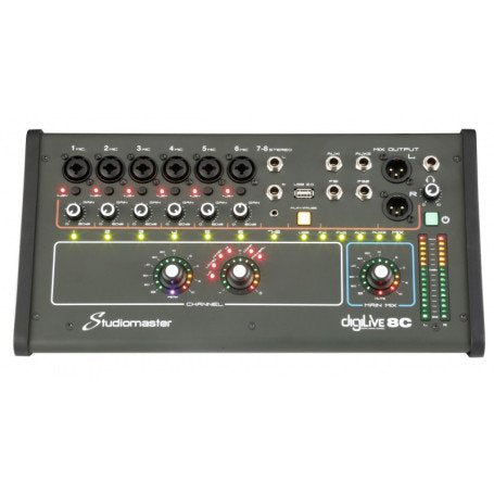 Studiomaster Digilive8C Mixer Digitale 8 canali