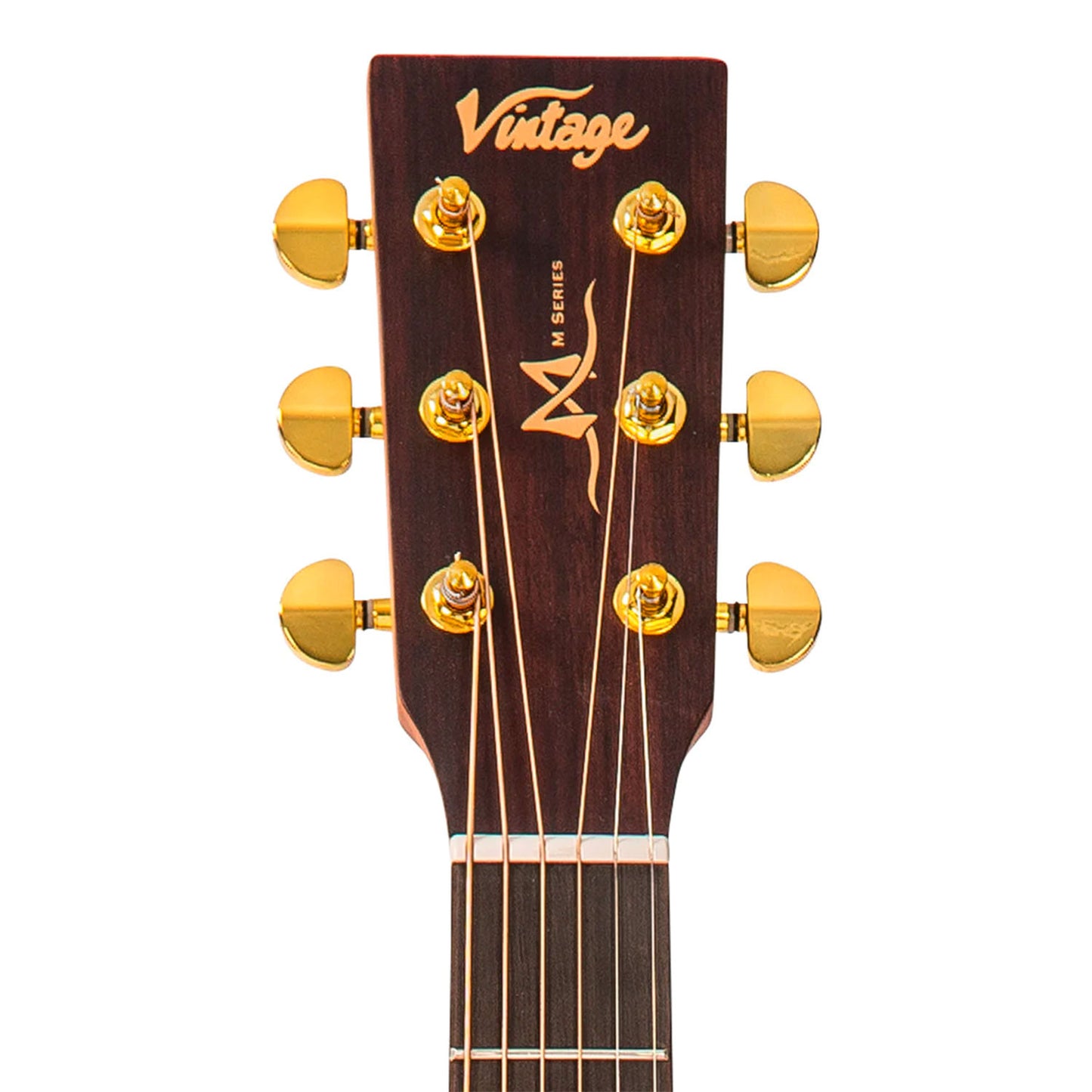 VINTAGE VE900MH VE900 Grand Auditorium Cutaway Satin Mahogany chitarra acustica