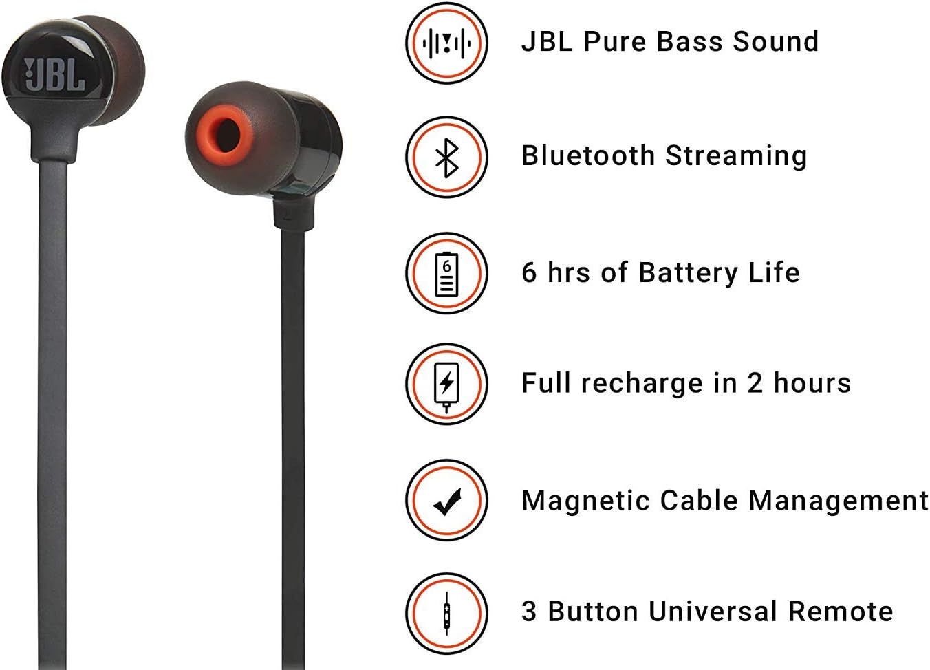JBL T110BT Cuffie In Ear Wireless