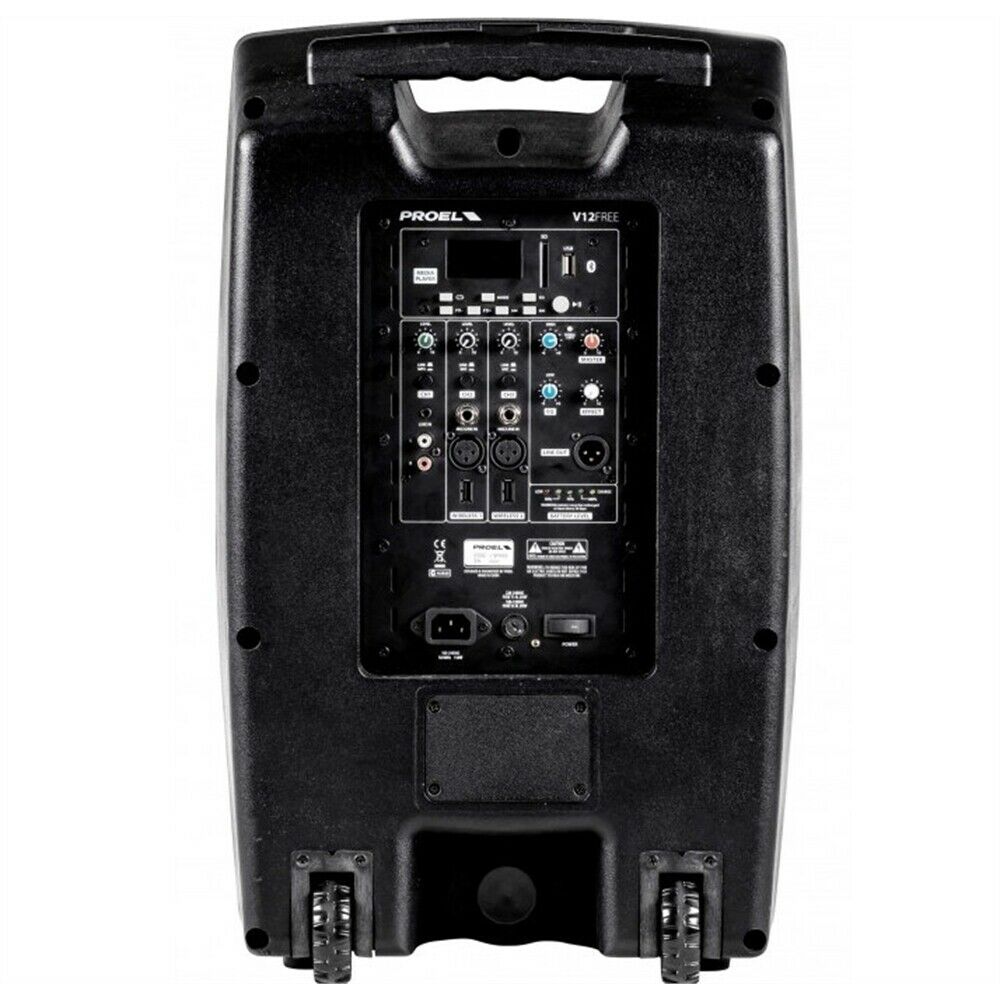 PROEL V12FREE sistema audio portatile Trolley 400 watt con USB SD Bluetooth