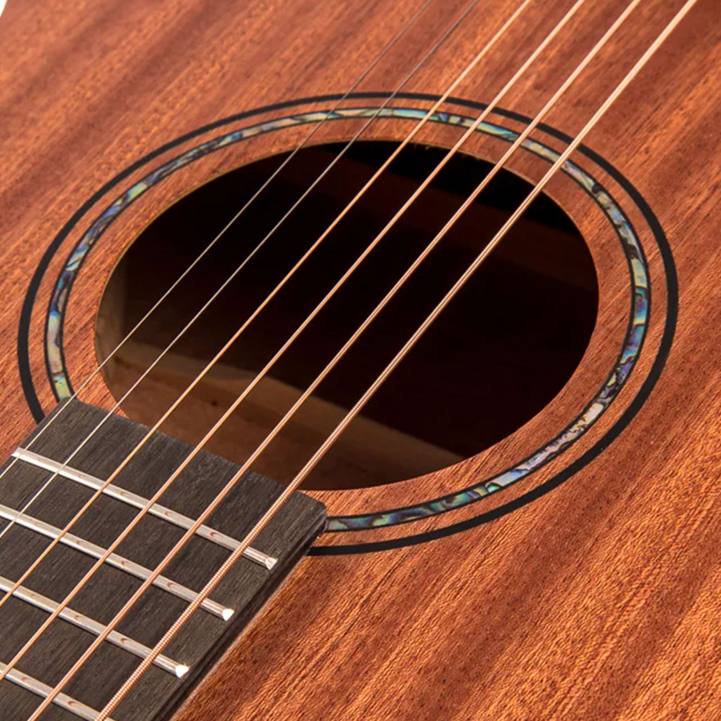 VINTAGE VE900MH VE900 Grand Auditorium Cutaway Satin Mahogany chitarra acustica