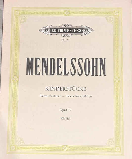 Mendelssohn - Kinderstucke - Klavier