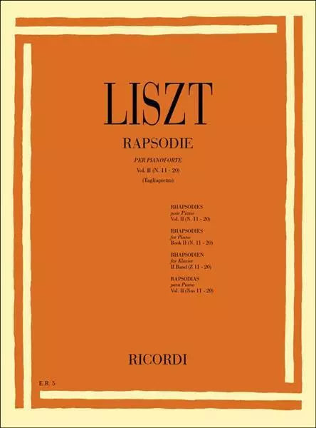 Liszt - Rapsodie - per pianoforte