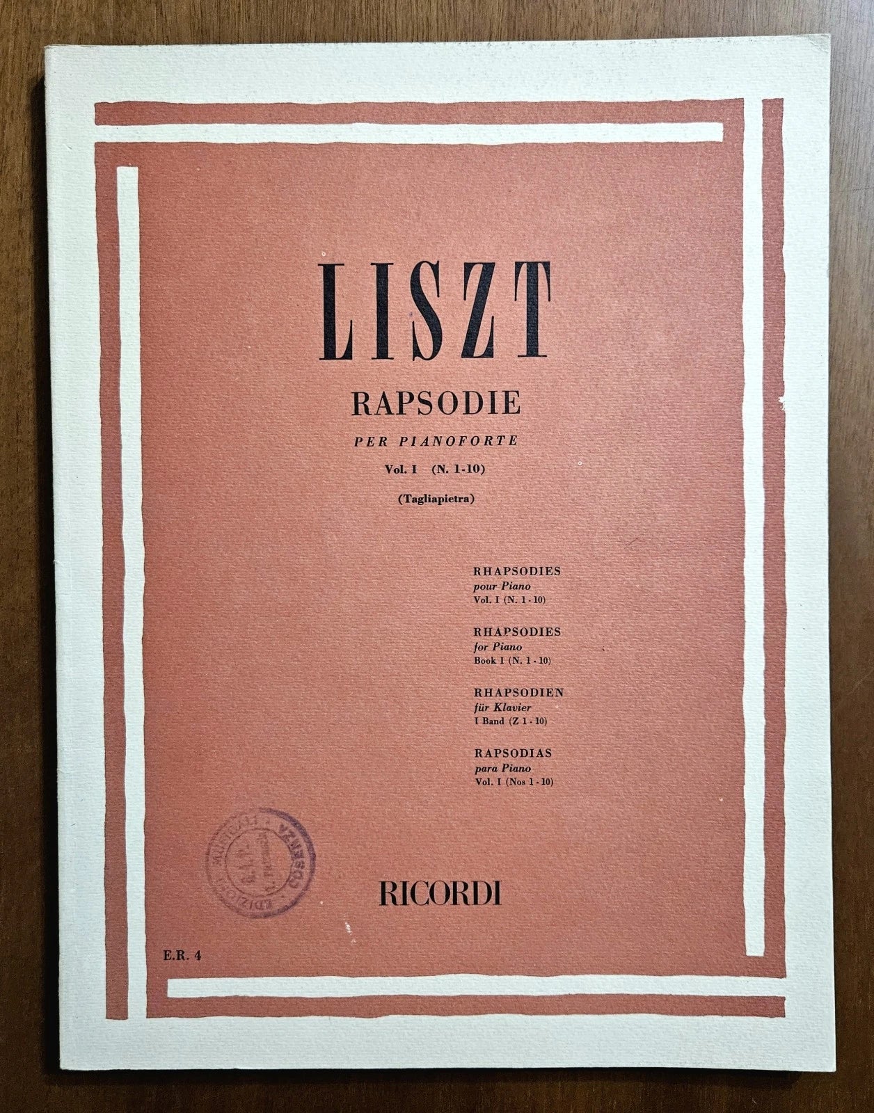 Liszt - Rapsodie - per pianoforte