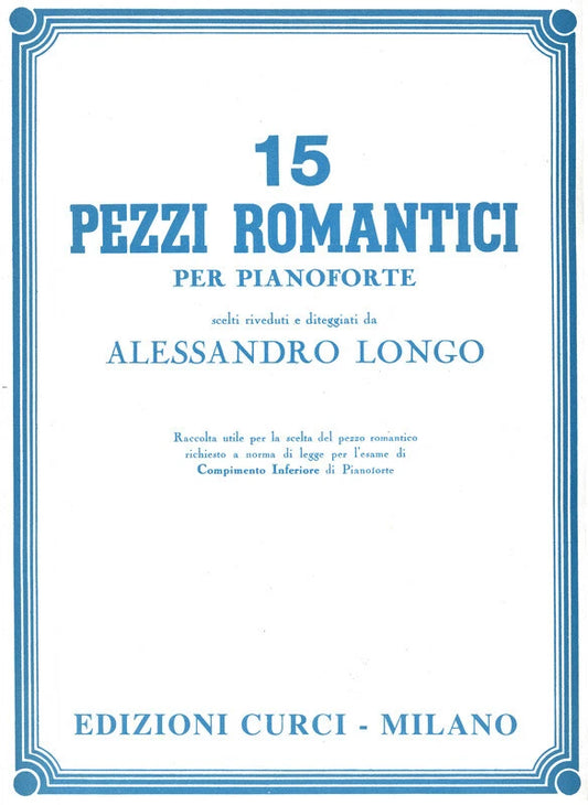 15 pezzi romantici - per pianoforte