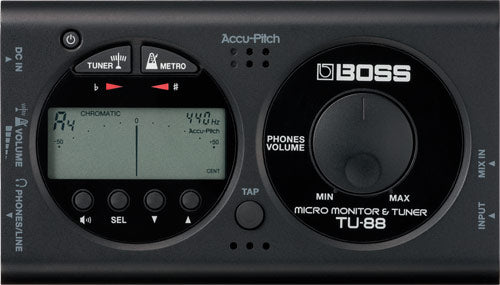 BOSS TU-88 micro monitor & tuner - accordatore